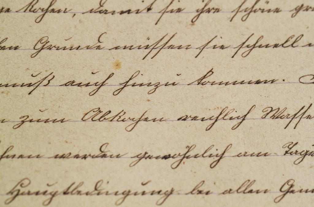 A page of old handwriting in faded ink, the loops and lines of a personal letter.
